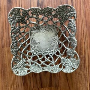 Silver Decorative Metal Basket